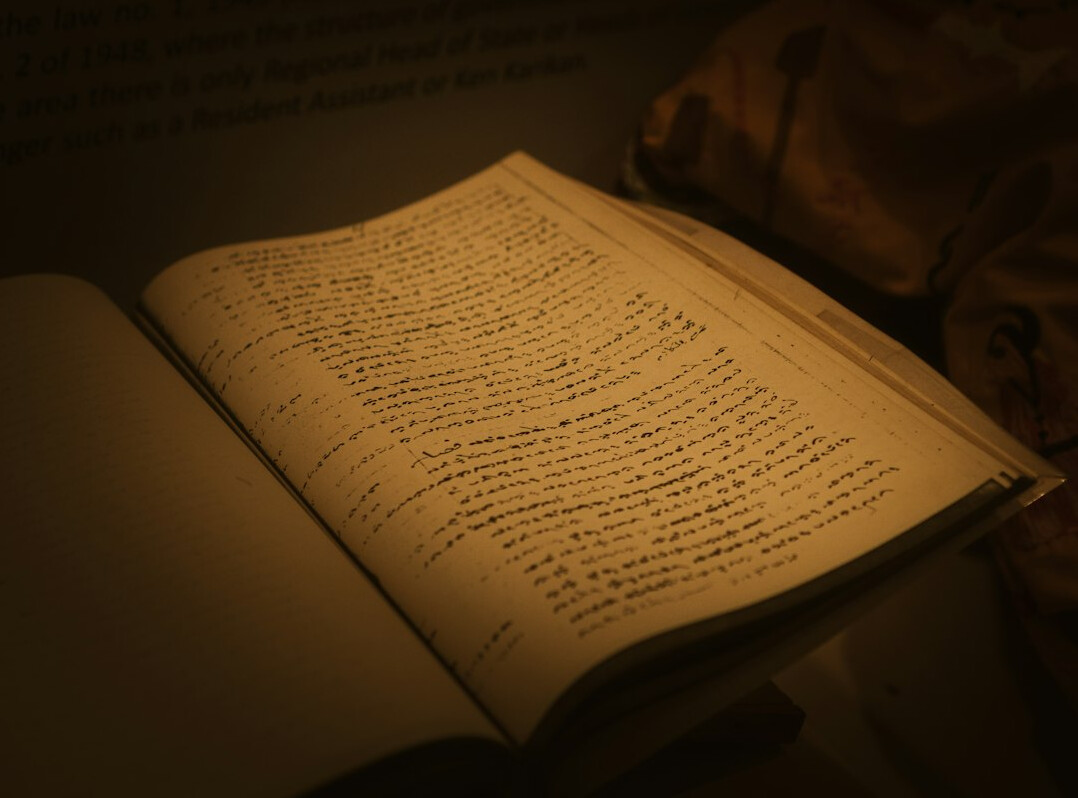 detective reading old book