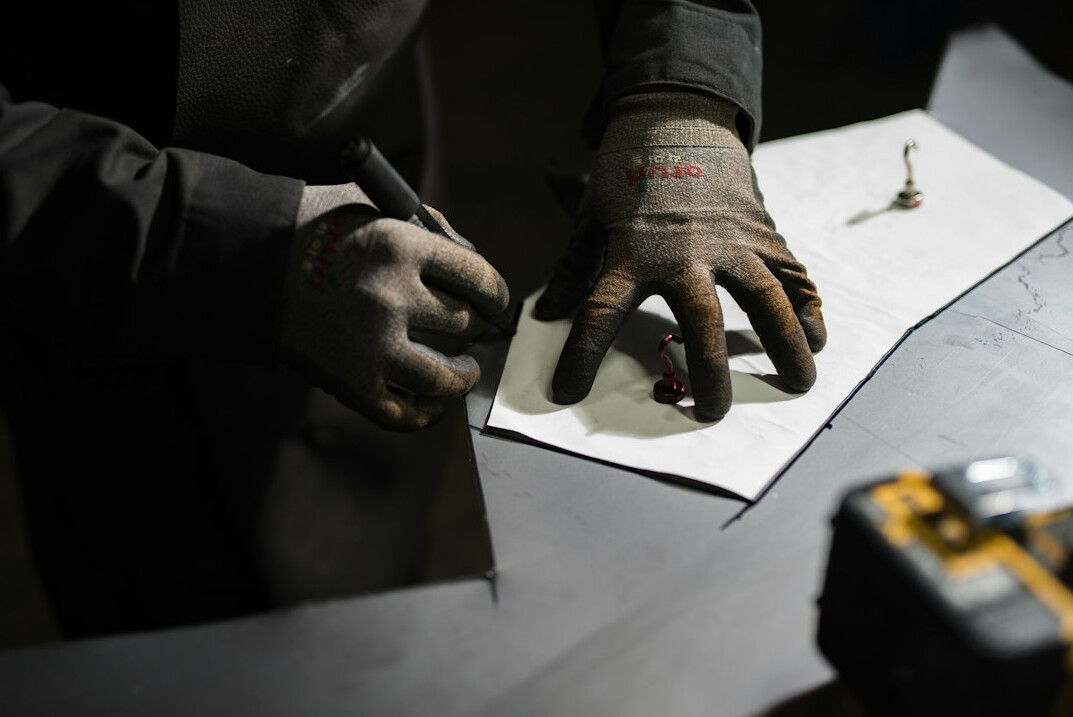 detective examining evidence