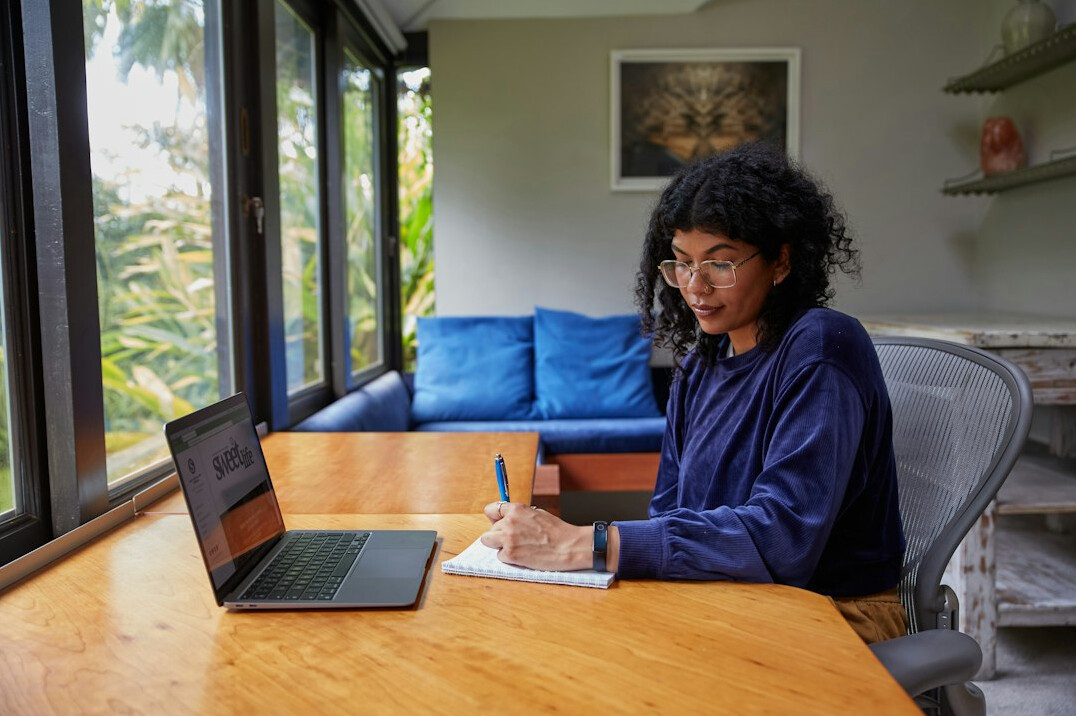 writer at desk